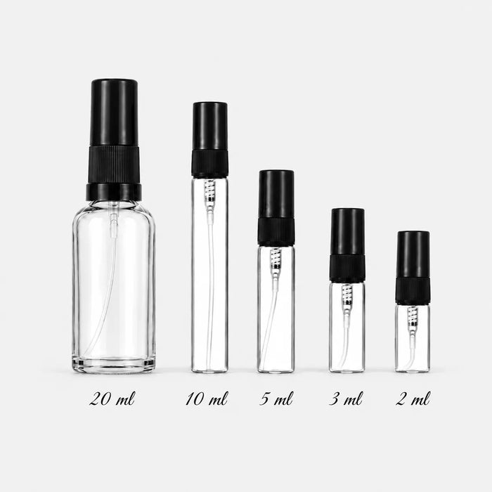 Odlewki perfum Perfumesso - szklane flakony z atomizerem