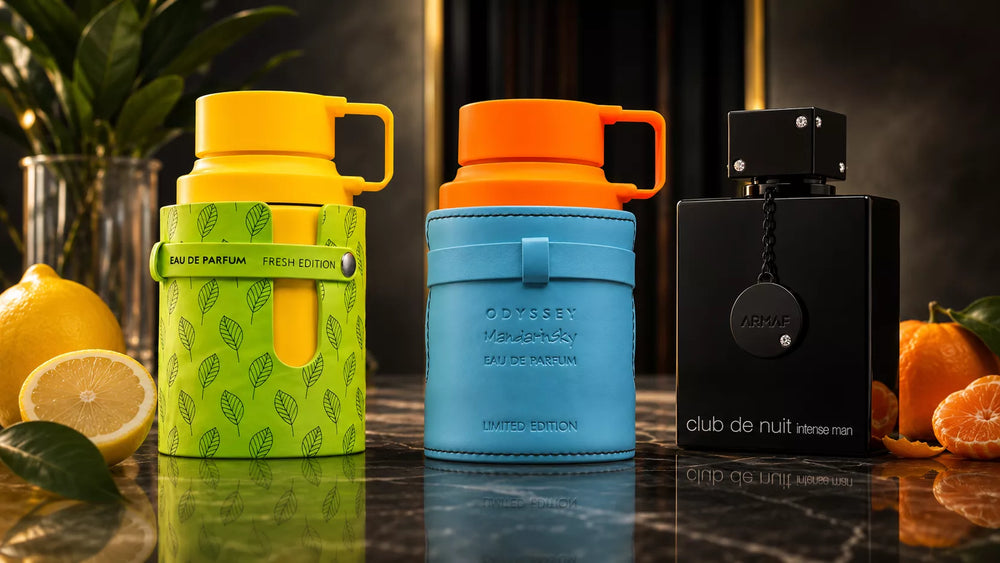 Armaf Club de Nuit, Odyssey Limoni Fresh i Mandarin Sky – odlewki perfum w Perfumesso