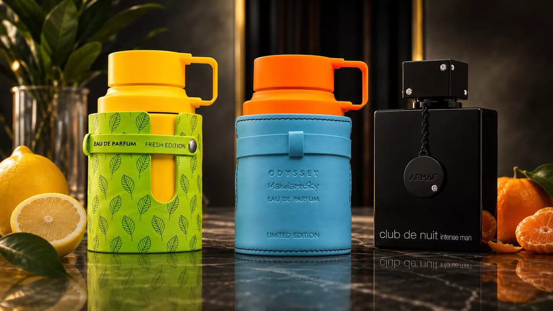 Armaf Club de Nuit, Odyssey Limoni Fresh i Mandarin Sky – odlewki perfum w Perfumesso