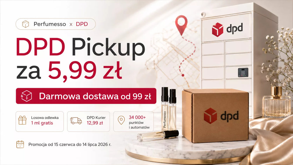 Perfumesso x DPD – DPD Pickup za 5,99 zł i darmowa dostawa od 99 zł na odlewki perfum