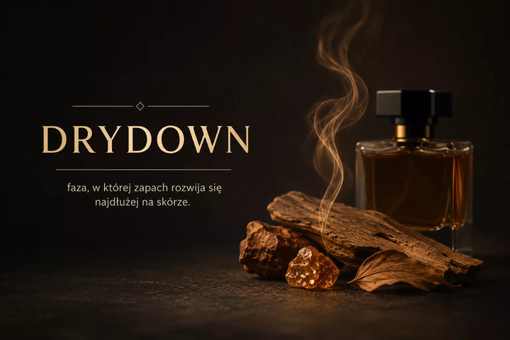 Drydown perfum – końcowy etap zapachu, gdy na skórze zostaje głęboka baza