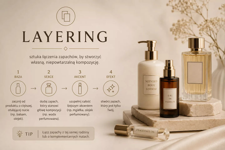 Layering perfum – warstwowanie zapachów przez łączenie kilku kompozycji na skórze