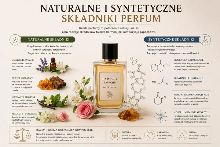 Naturalne i syntetyczne składniki perfum – porównanie pochodzenia i efektów zapachowych