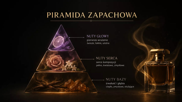 Piramida zapachowa perfum – nuty głowy, serca i bazy w kompozycji zapachowej