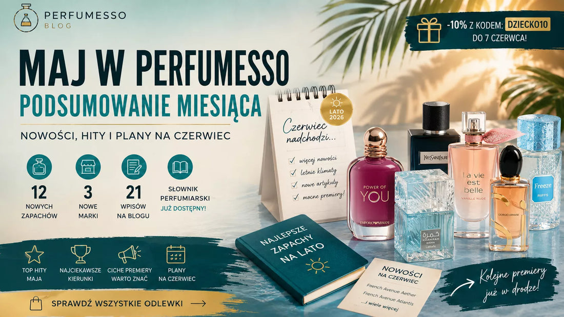 Podsumowanie maja w Perfumesso – nowe odlewki perfum, premiery i plany na czerwiec 2026