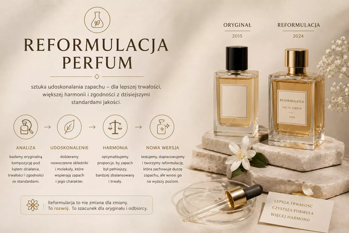 Reformulacja perfum – zmiana formuły zapachu sprzedawanego pod tą samą nazwą