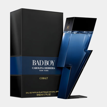 Carolina Herrera Bad Boy Cobalt - aromatyczno-drzewny zapach z szałwią | Perfumesso