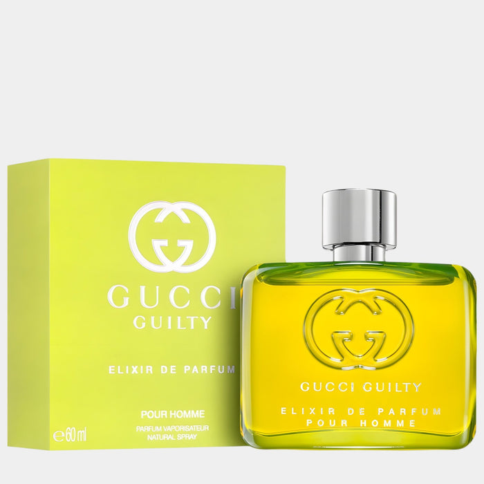 Gucci Guilty Elixir de Parfum Pour Homme - intensywny ekstrakt z różą i paczulą | Perfumesso