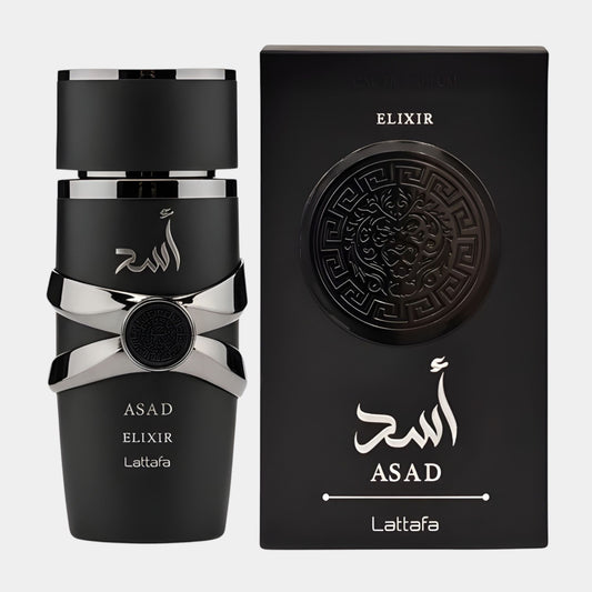 Lattafa Asad Elixir - orientalny zapach z szafranem i różą | Perfumesso