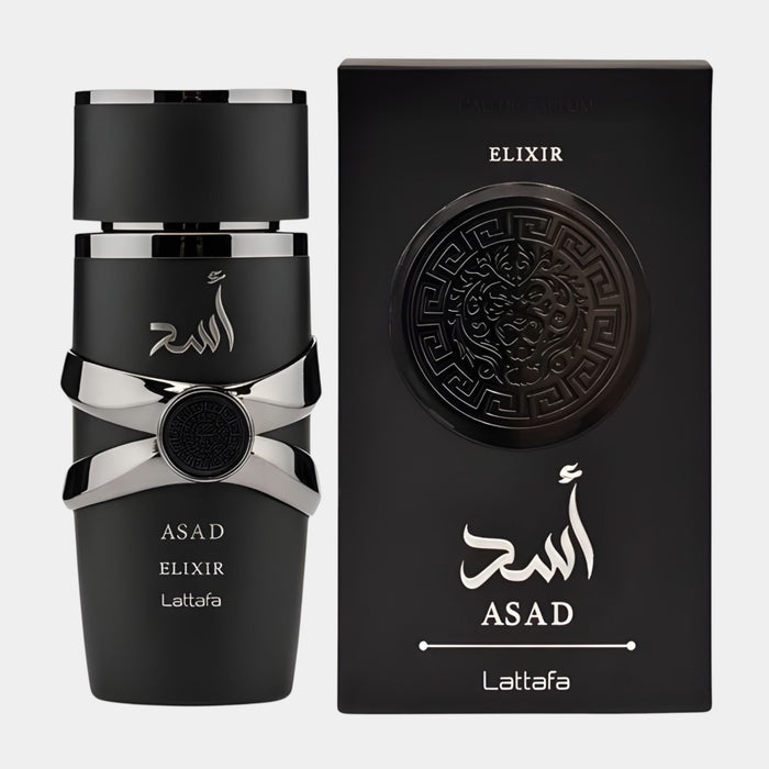 Lattafa Asad Elixir - orientalny zapach z szafranem i różą | Perfumesso
