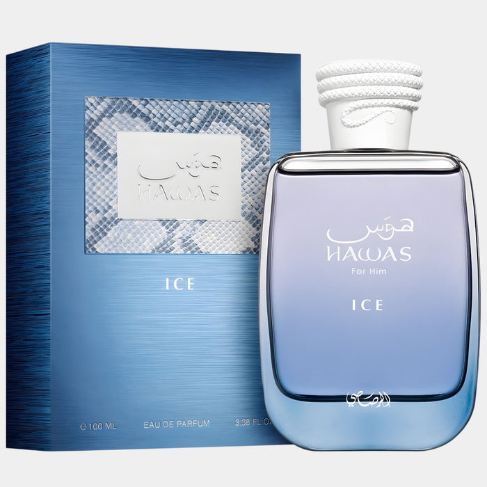 Rasasi Hawas Ice - orzeźwiający akwatyczny zapach z jabłkiem | Perfumesso