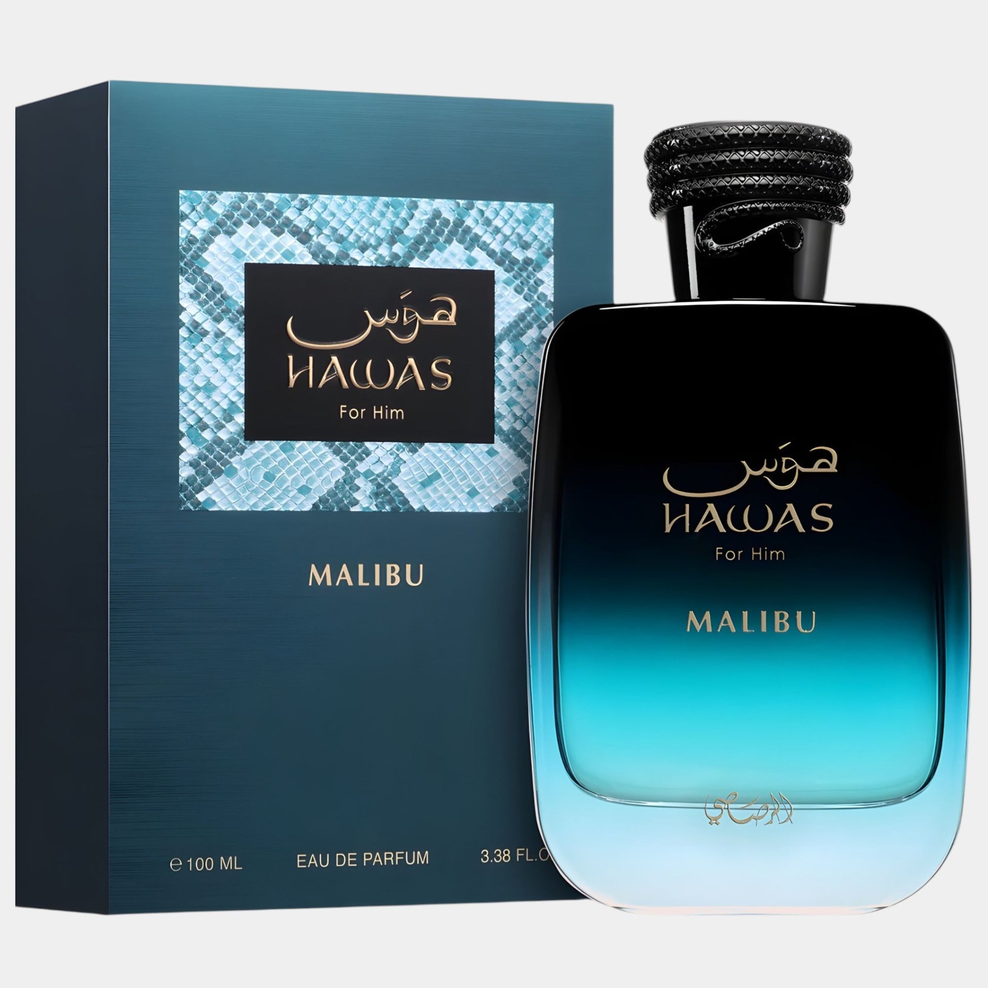 Rasasi Hawas Malibu - świeży akwatyczny zapach z nutami tropikalnymi | Perfumesso